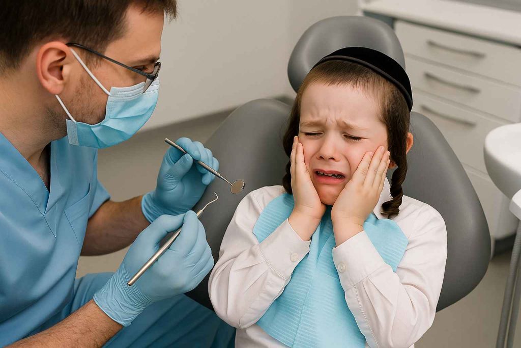 ילד פוחד מטיפול שיניים